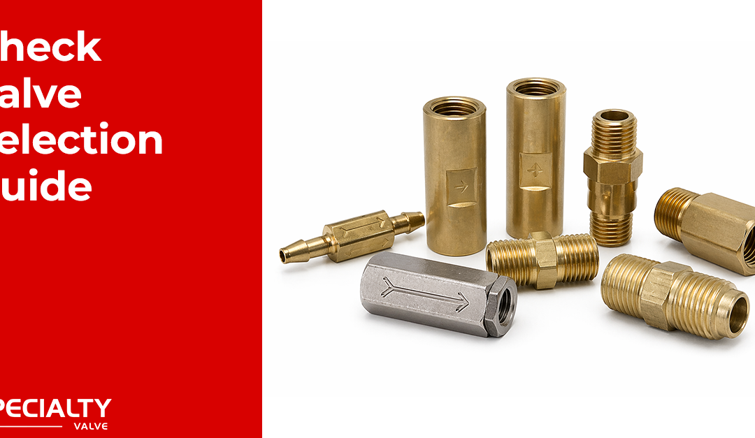 Check Valve Selection: A Guide for Engineers and Designers